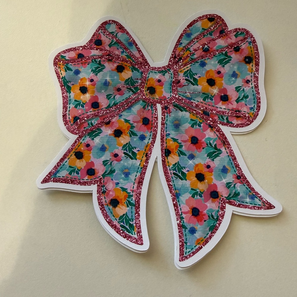 floral  bow card stock car freshie scent varie air freshener croquet‎